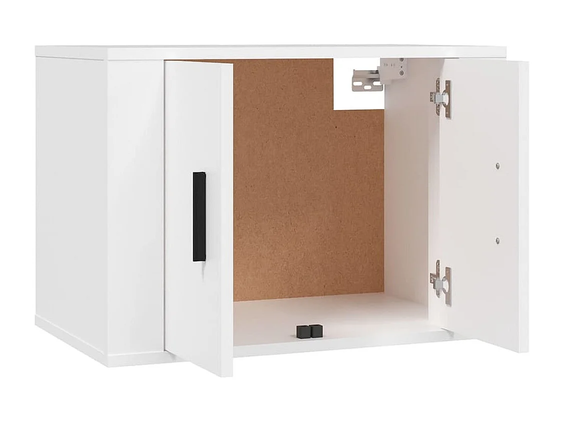 Crofton  Meubles TV muraux 2 pcs blanc 57x34,5x40 cm