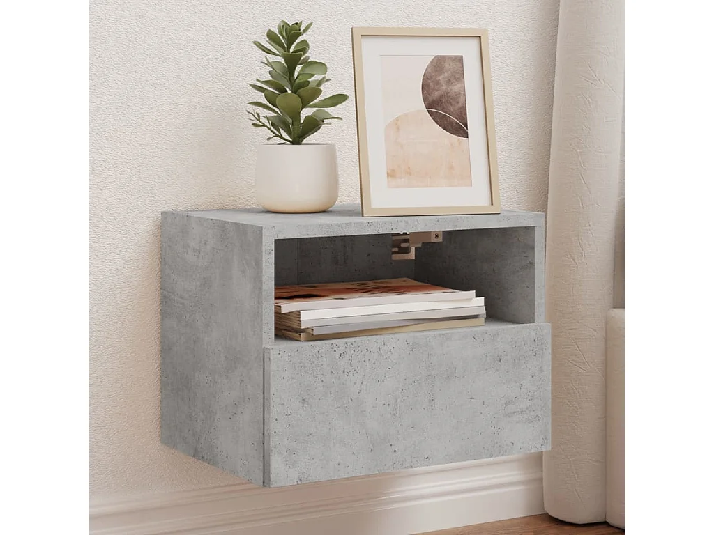 Sil  Meubles TV muraux 2 pcs gris béton 40x30x30cm bois d'ingénierie