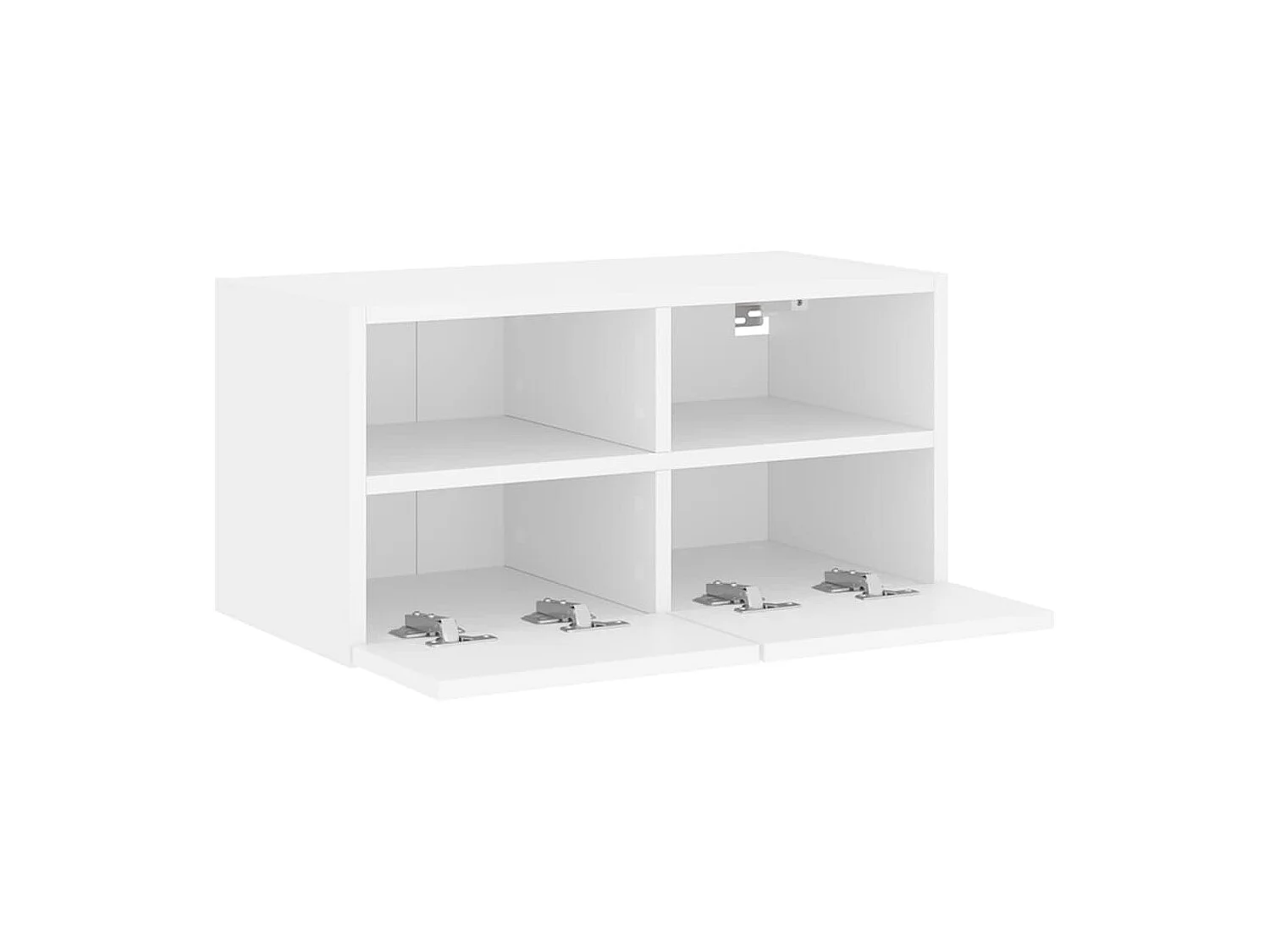 Sil  Meuble TV mural blanc 60x30x30 cm bois d'ingénierie