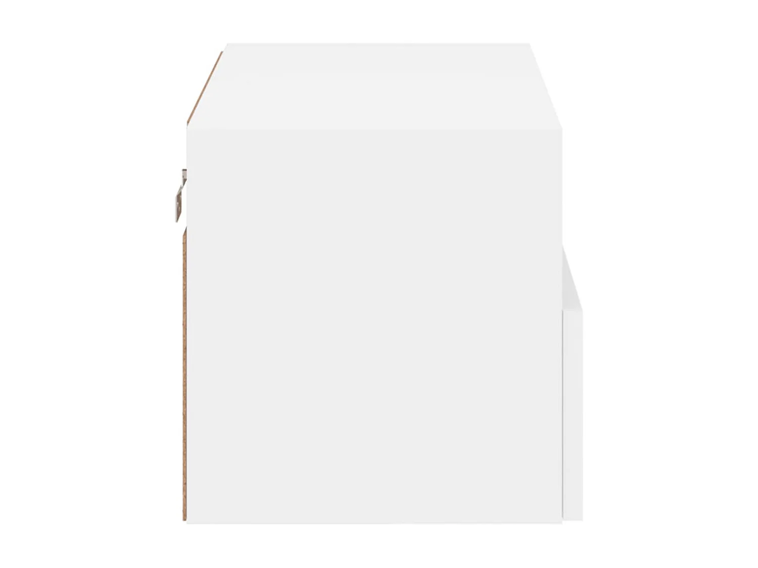 Sil  Meuble TV mural blanc 60x30x30 cm bois d'ingénierie