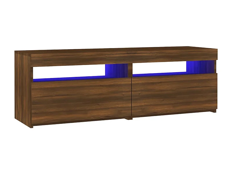 Ilion  Tv-meubel met LED-verlichting 120x35x40 cm bruin eikenkleur