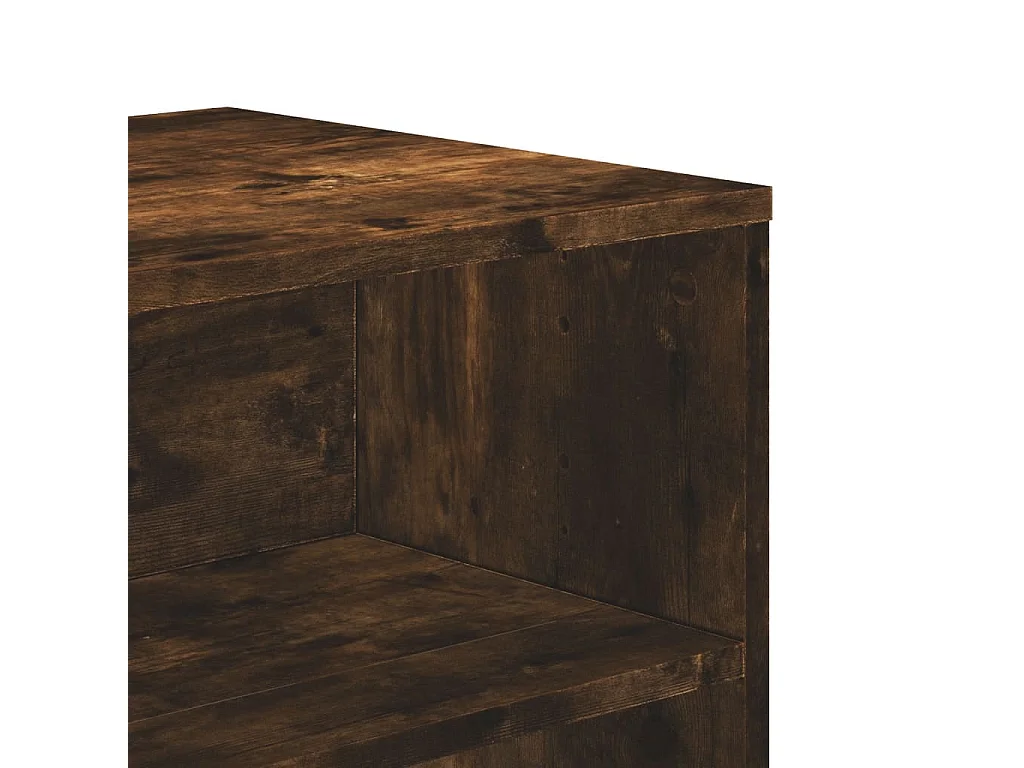 Kobe  Meuble TV chêne fumé 120x40x40 cm bois d'ingénierie
