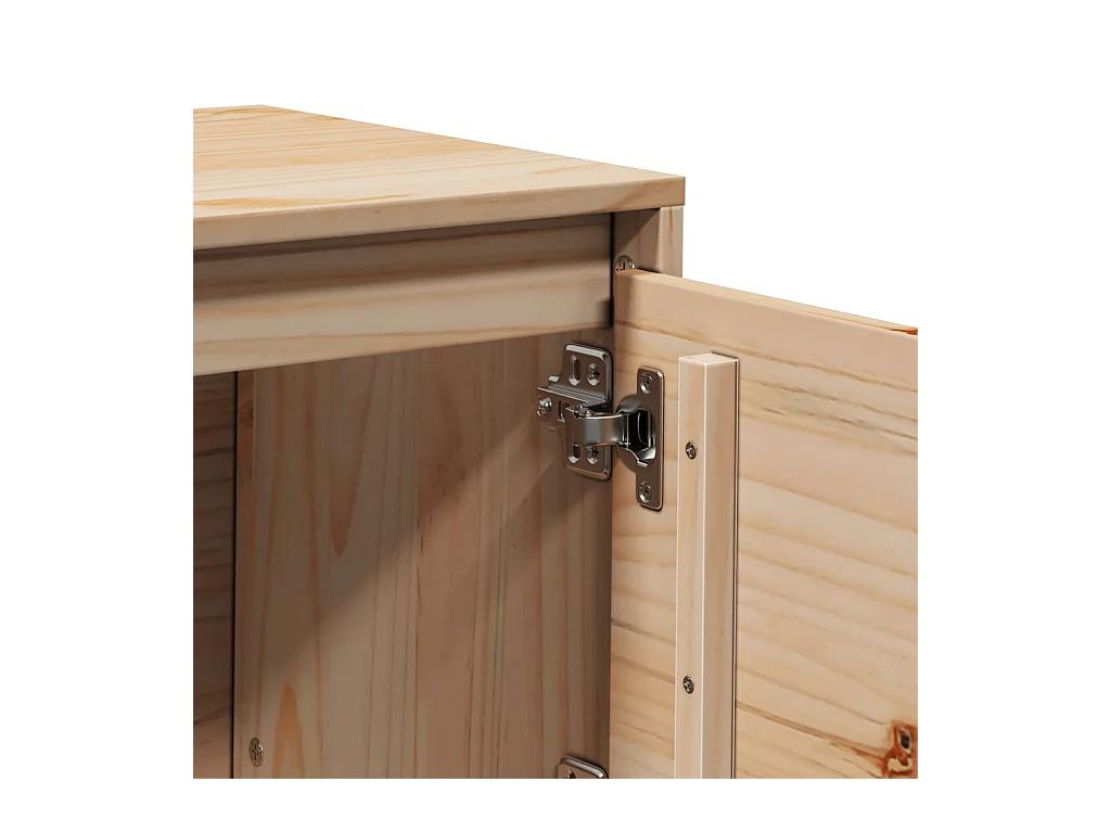 Tapio  Mueble de TV de madera maciza de pino 156x37x45 cm