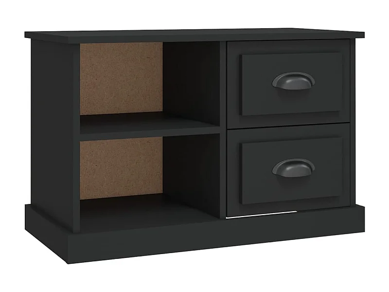Landisville  Meuble TV noir 73x35,5x47,5 cm bois d'ingénierie