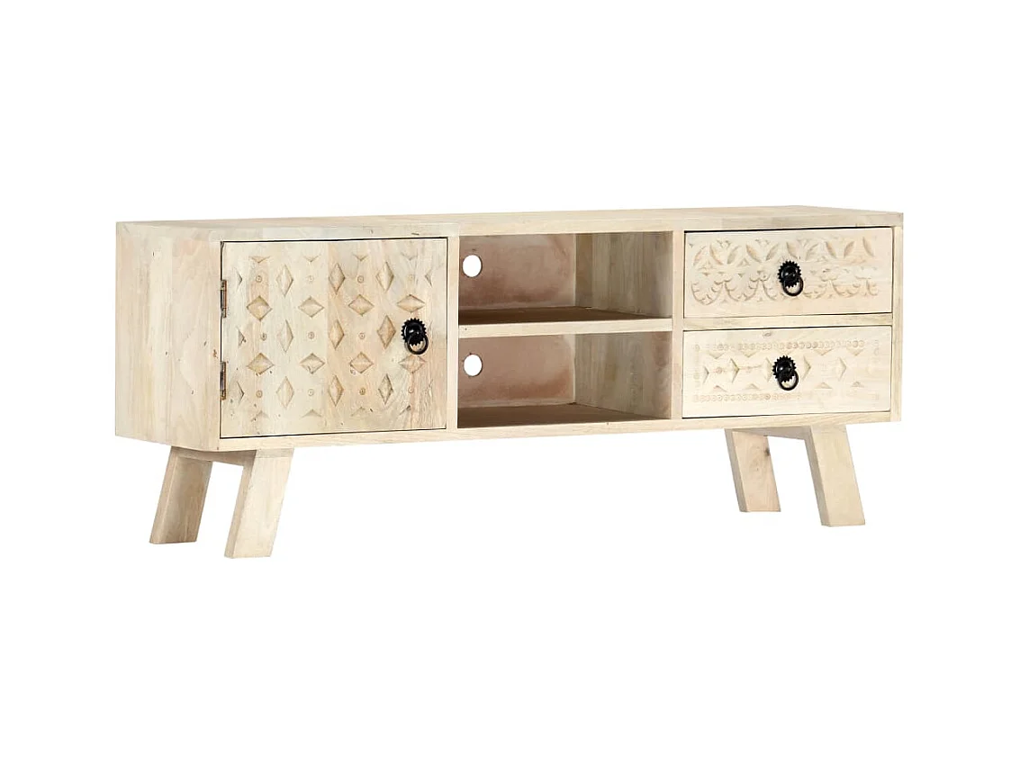 Garden Furniture -  Tv-meubel 110x30x44 cm massief mangohout