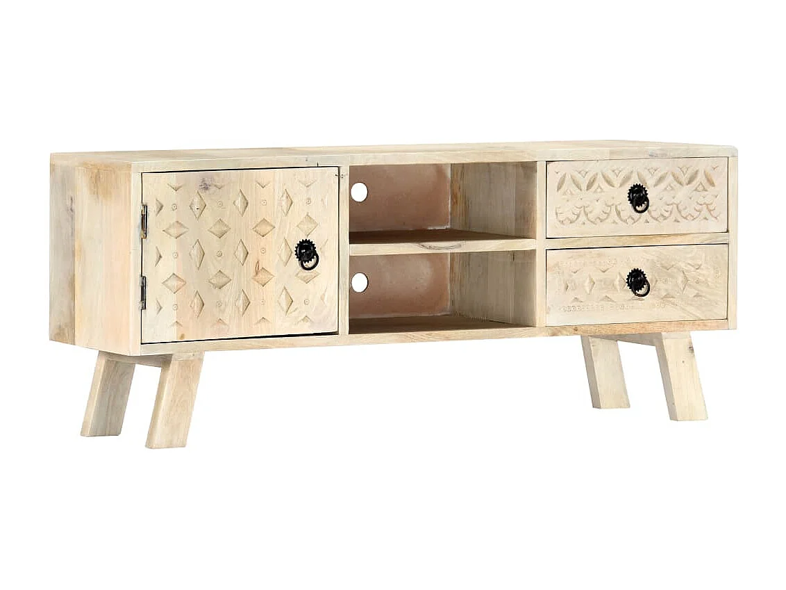 Garden Furniture -  Tv-meubel 110x30x44 cm massief mangohout