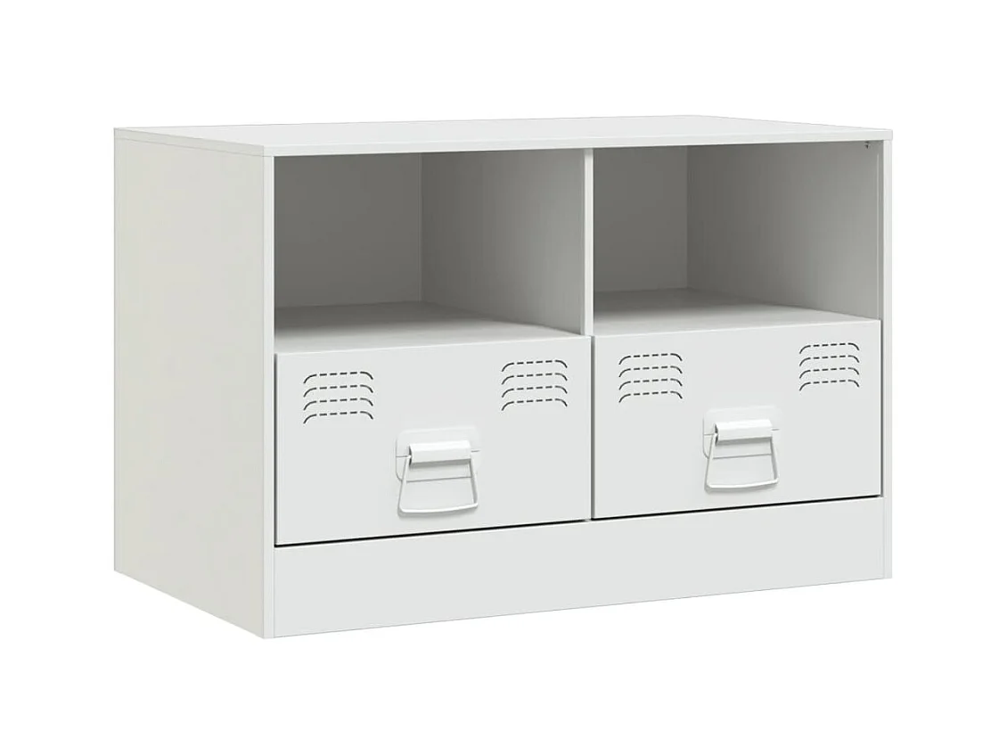 Amelie  Tv-meubelen 2 st 67x39x44 cm staal wit