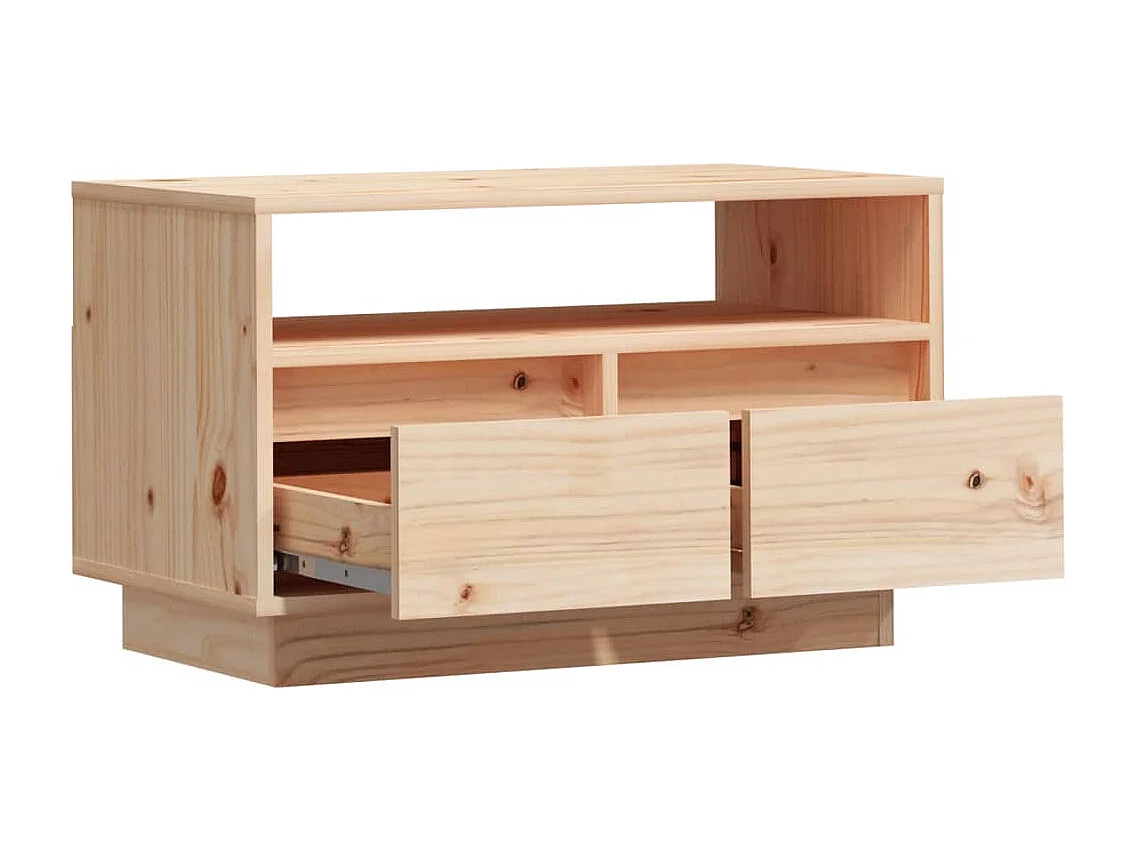 Bemidji  Meuble TV 60x35x37 cm Bois de pin massif