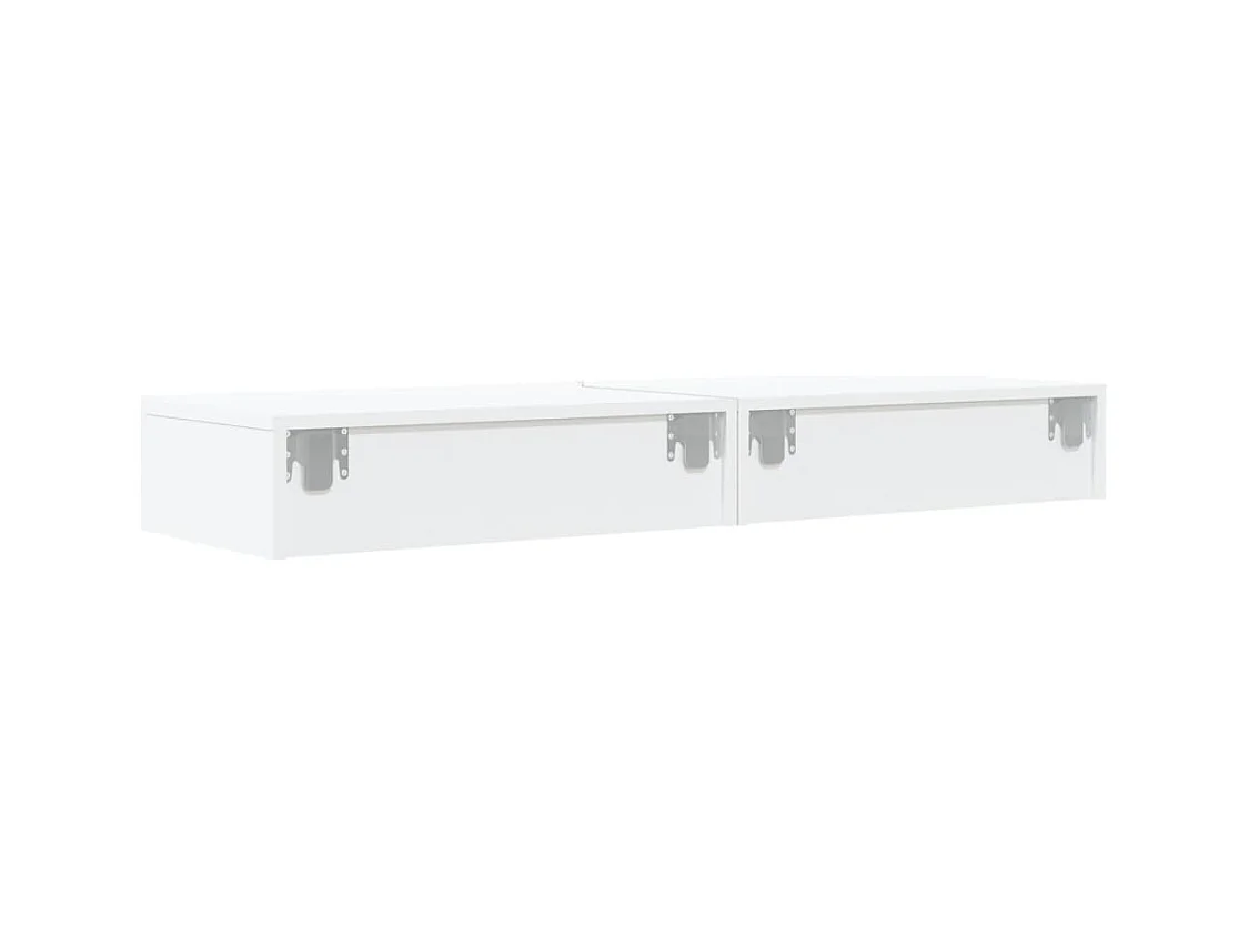 Felizia  Tv-meubelen 2 st met LED-verlichting 60x35x15,5 cm wit