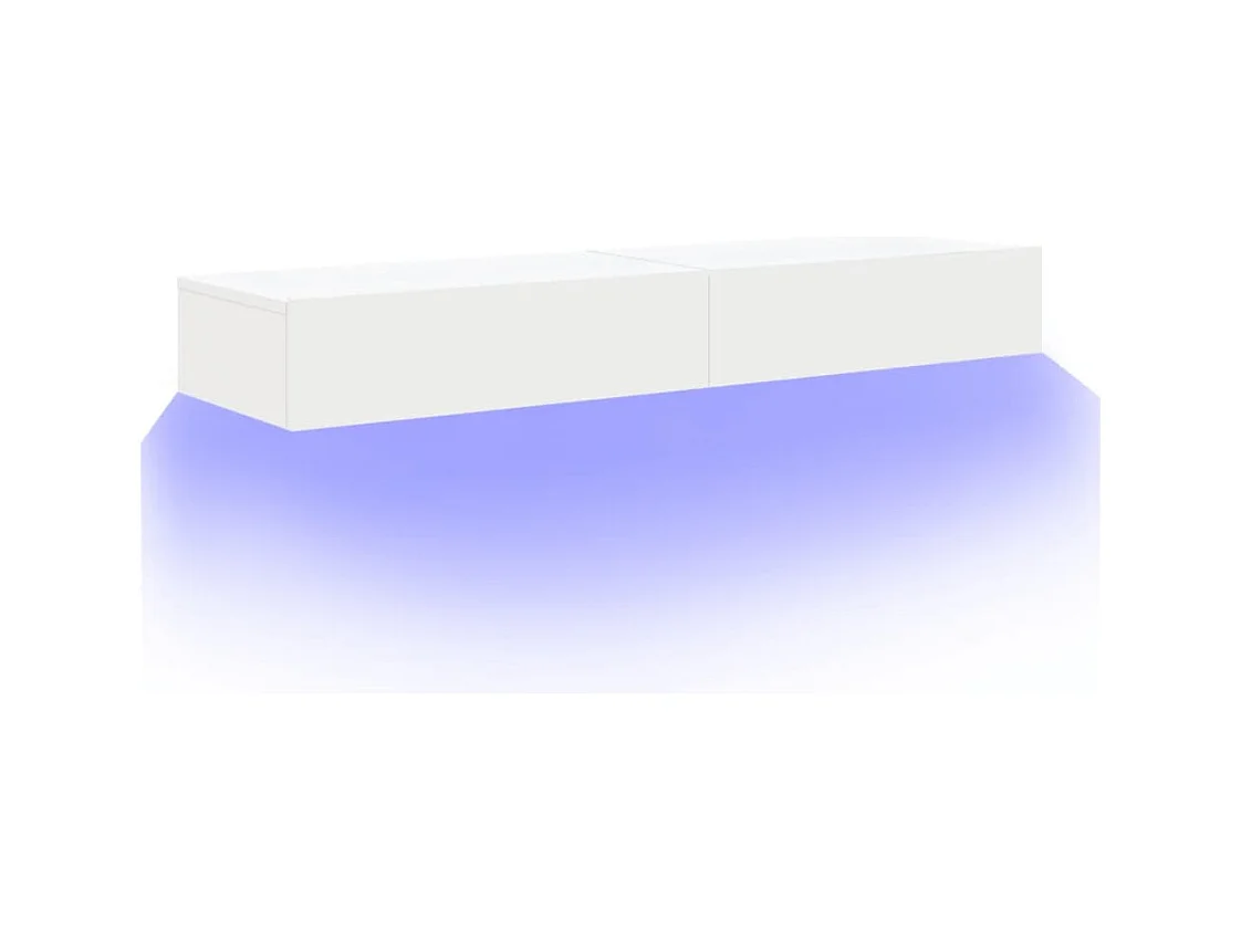 Felizia  Tv-meubelen 2 st met LED-verlichting 60x35x15,5 cm wit
