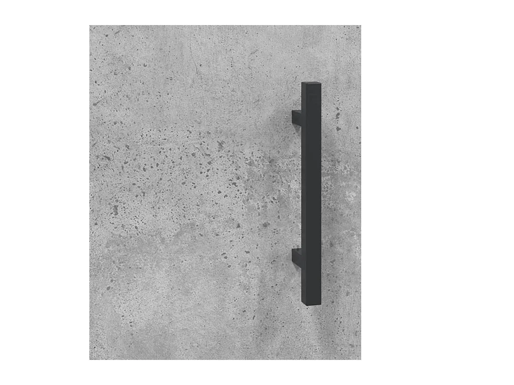 Astrid Helene  Meuble TV gris béton 150x30x50 cm bois d'ingénierie