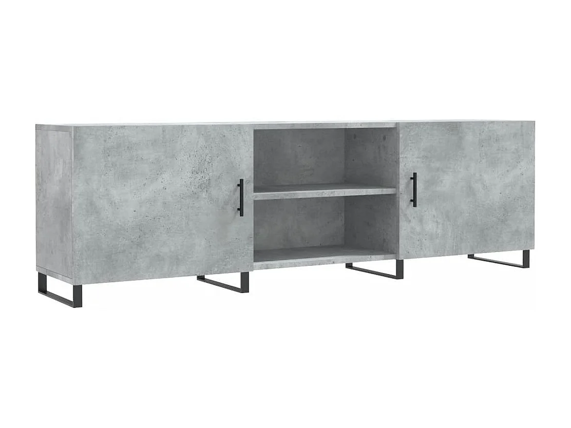 Astrid Helene  Mueble de TV madera de ingeniería gris hormigón 150x30x50 cm