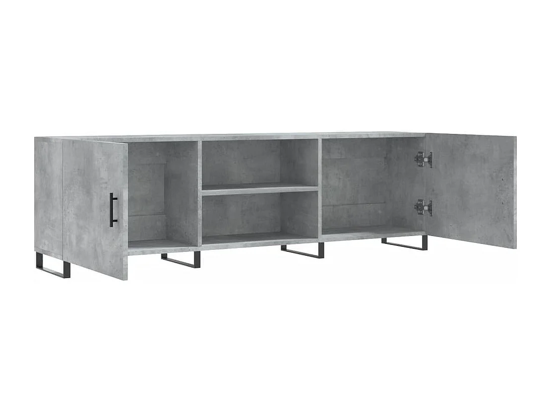 Astrid Helene  Mueble de TV madera de ingeniería gris hormigón 150x30x50 cm