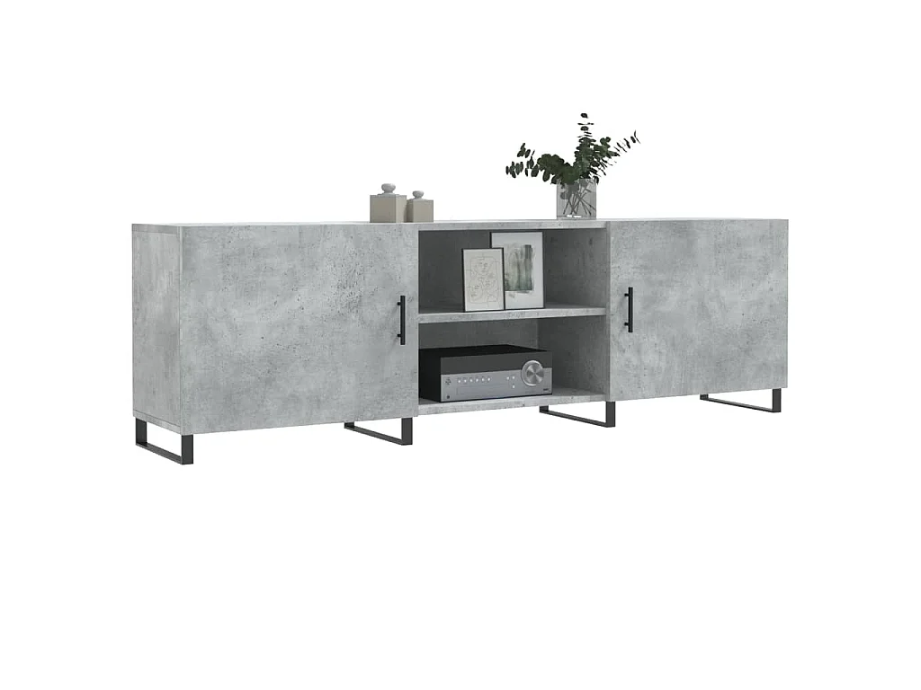 Astrid Helene  Tv-meubel 150x30x50 cm bewerkt hout betongrijs