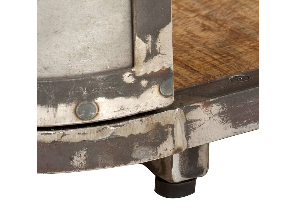 Torlen  Meuble TV 90x30x40 cm Bois de manguier massif