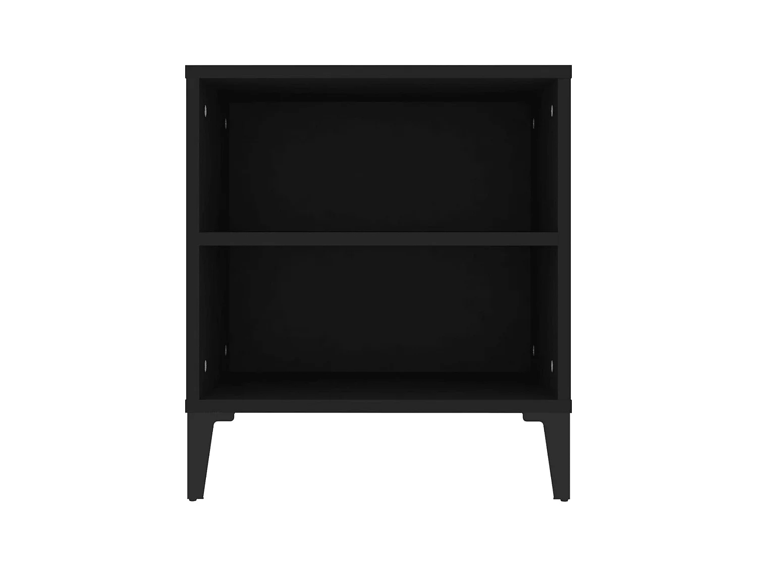 Hermiston  Meuble TV Noir 102x44,5x50 cm Bois d'ingénierie