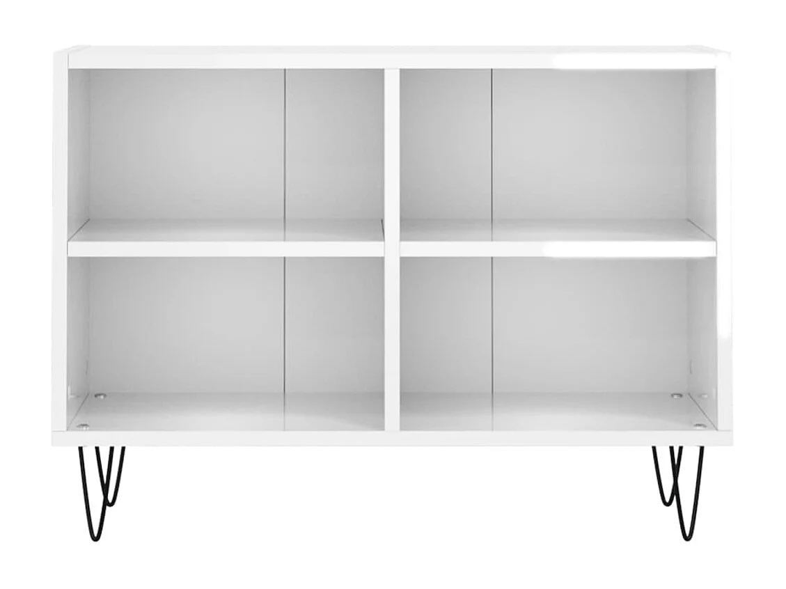 Miami  Tv-meubel 69,5x30x50 cm bewerkt hout hoogglans wit