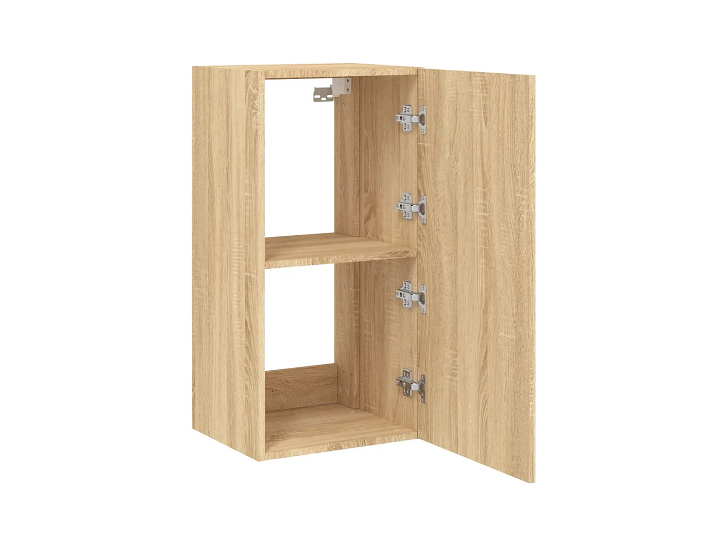 Gerben  Tv-wandmeubel met LED-verlichting 40,5x35x80 cm sonoma eiken