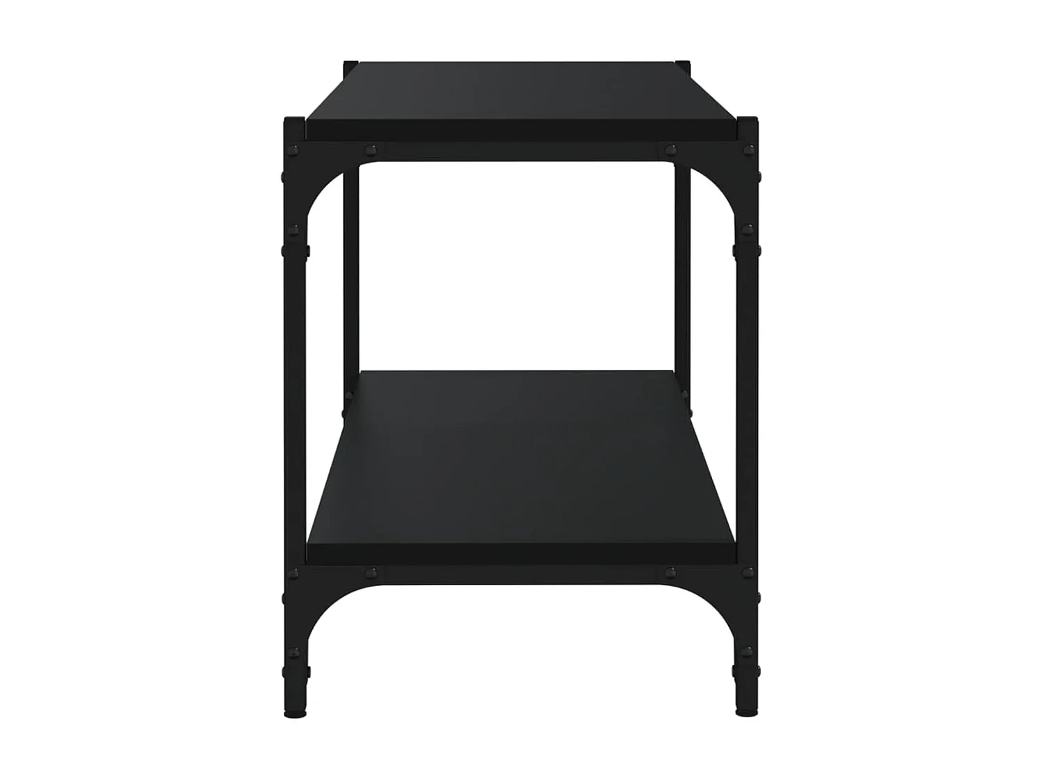 Foster City  Mueble para TV madera contrachapada y acero negro 80x33x41 cm