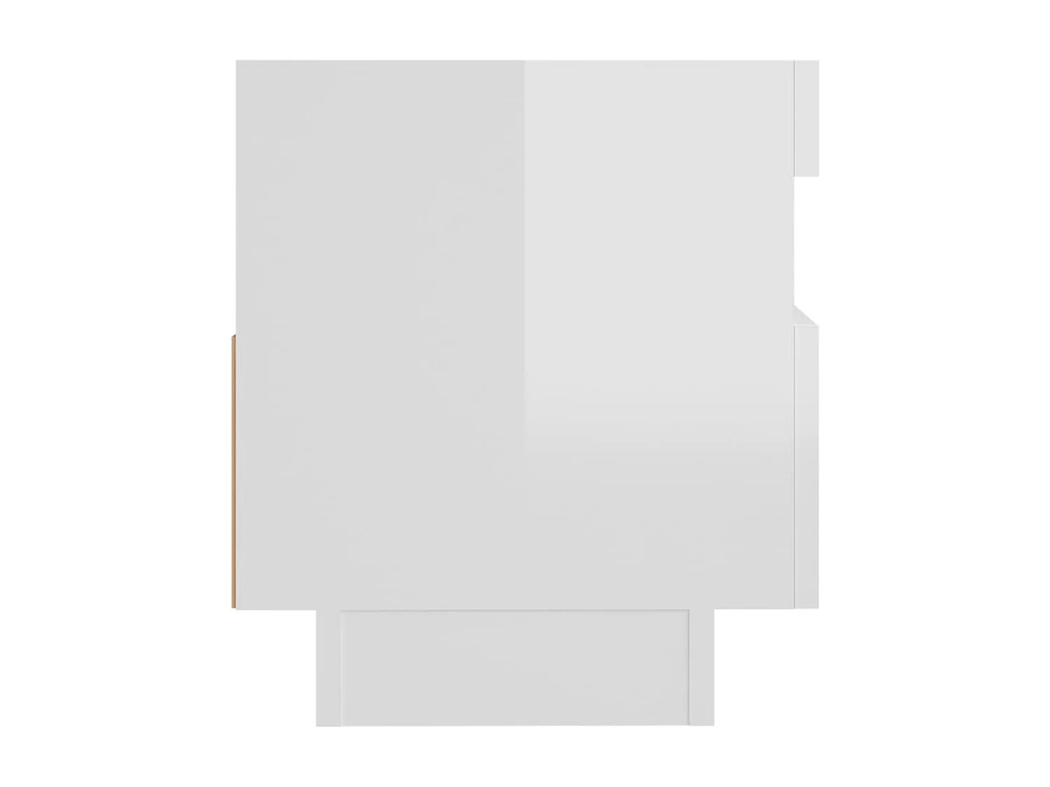 Roelant  Tv-meubel met LED-verlichting 80x35x40 cm hoogglans wit