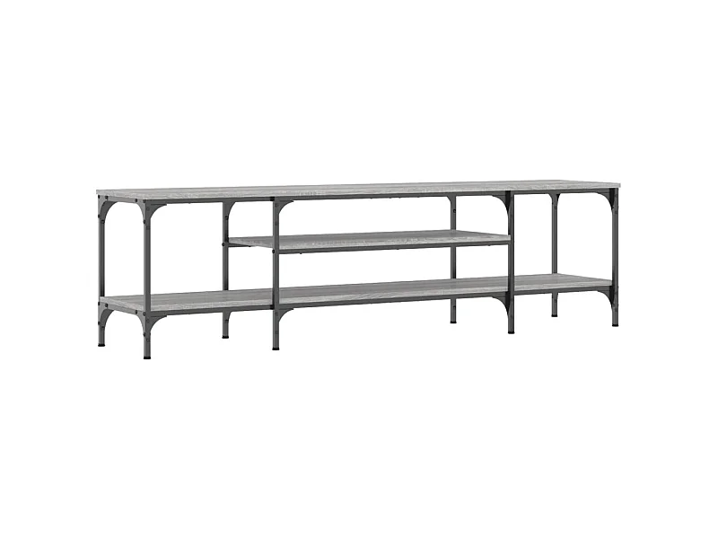 Numa  Tv-meubel 161x35x45 cm bewerkt hout en ijzer grijs sonoma eiken