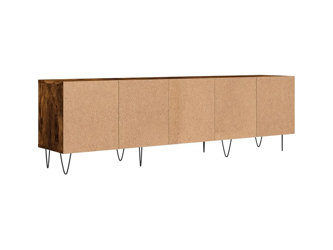 Salon-de-Provence  Meuble TV chêne fumé 150x30x44,5 cm bois d'ingénierie