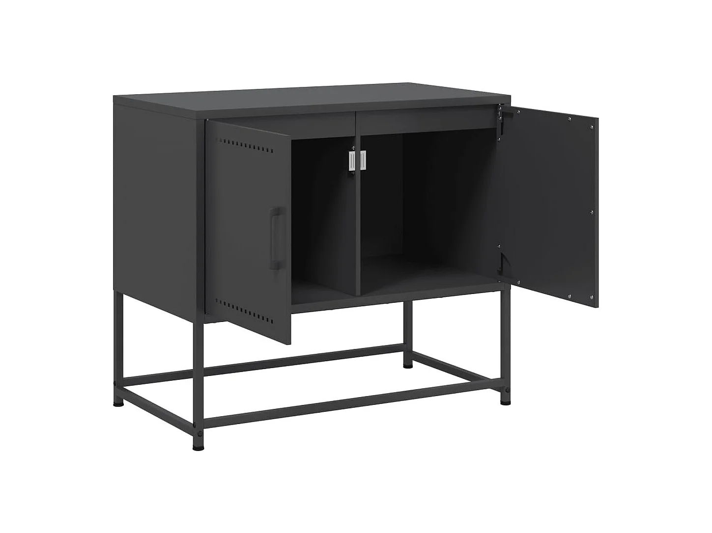 Cerlan  Tv-meubel 68,5x39x60,5 cm staal zwart