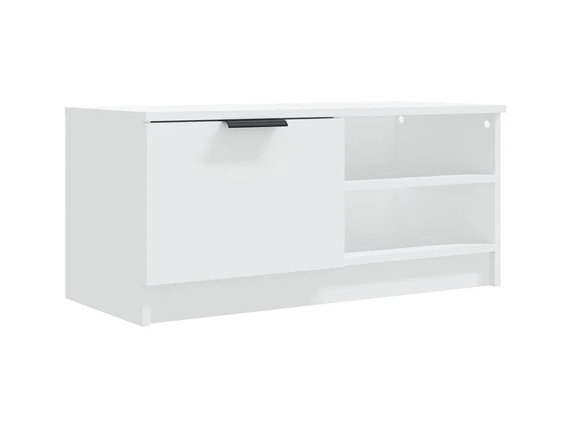 Bryvra  Tv-meubels 2 st 80x35x36,5 cm bewerkt hout wit