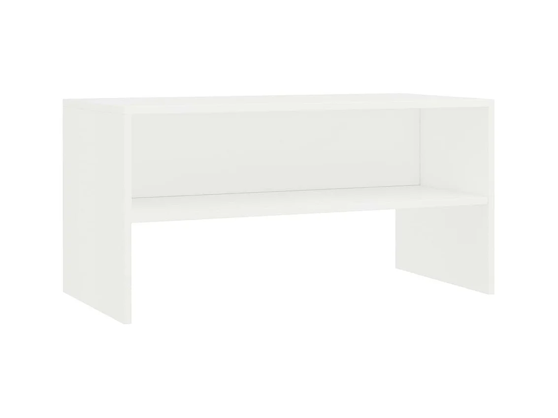 Lackland AFB  Meuble TV Blanc 80x40x40 cm Bois d’ingénierie