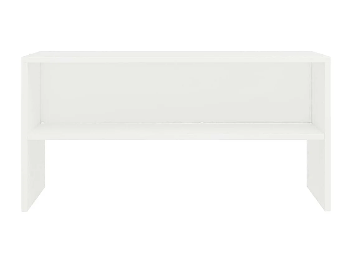 Lackland AFB  Meuble TV Blanc 80x40x40 cm Bois d’ingénierie