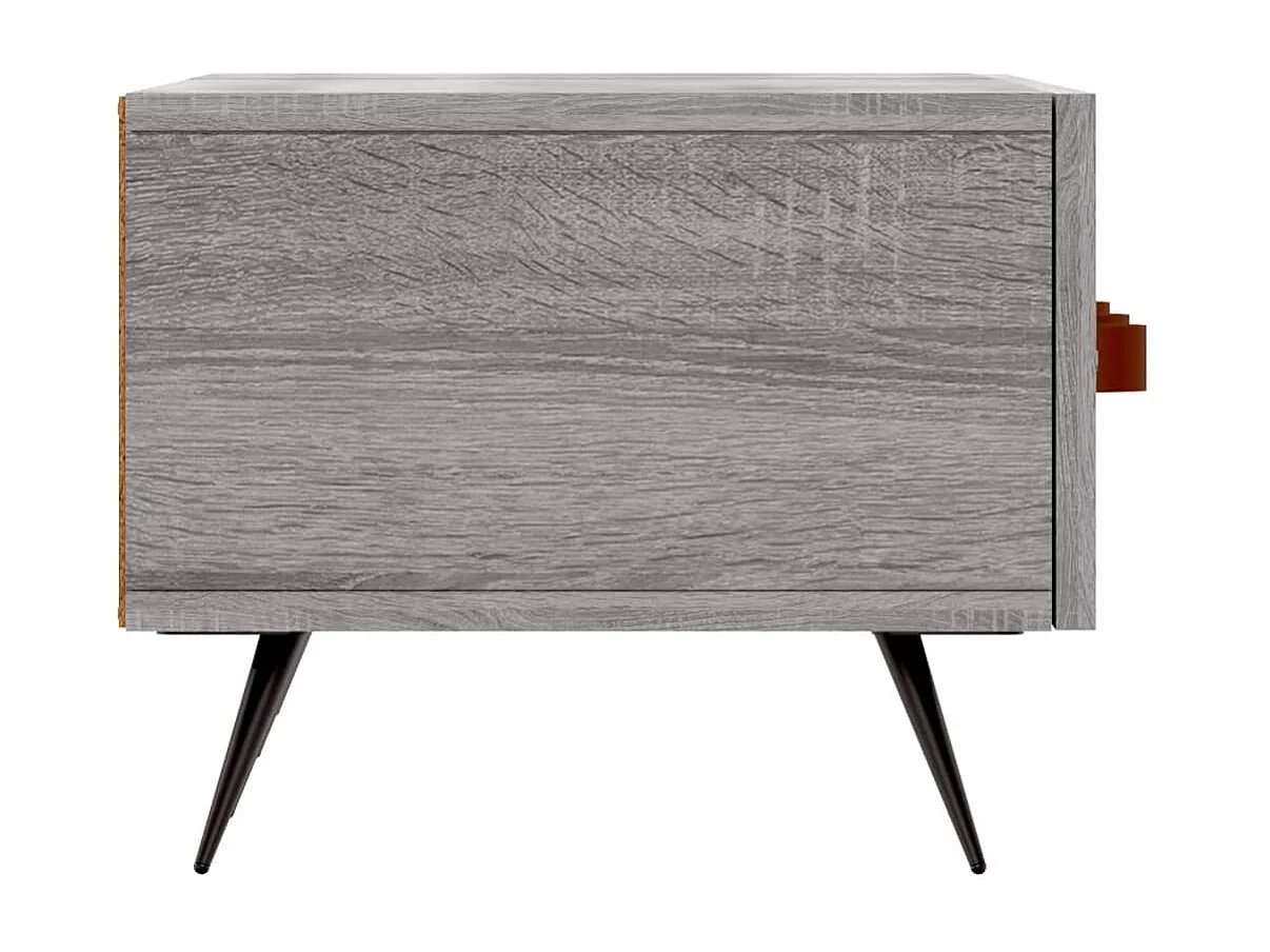 Tjorlin  Meuble TV sonoma gris 150x36x30 cm bois d'ingénierie