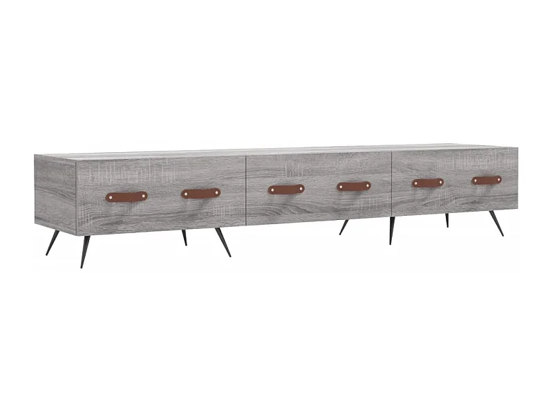 Tjorlin  Tv-meubel 150x36x30 cm bewerkt hout grijs sonoma eikenkleurig
