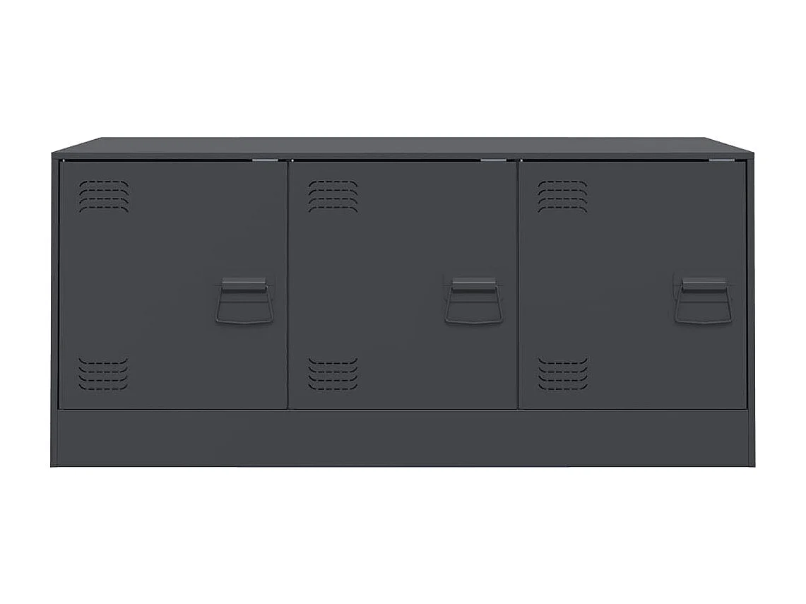 Ovdir  Meuble TV anthracite 99x39x44 cm acier