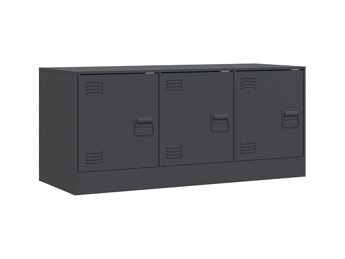 Ovdir  Tv-meubel 99x39x44 cm staal antracietkleurig