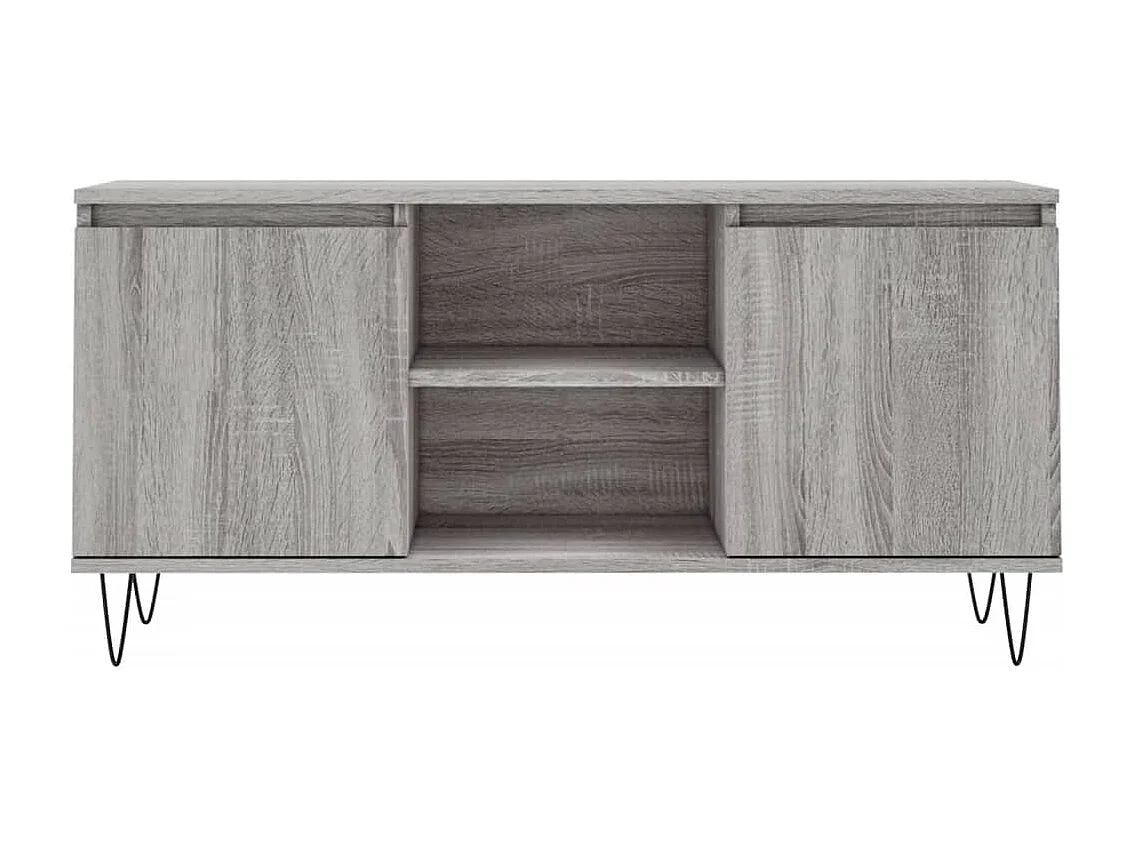 Ragnfrid  Meuble TV sonoma gris 104x35x50 cm bois d'ingénierie