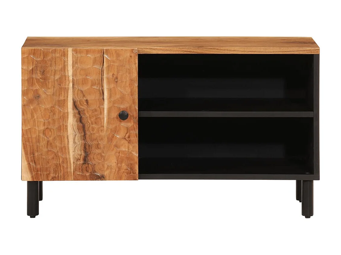 Mjolen  Meuble TV 80x33x46 cm bois d'acacia massif