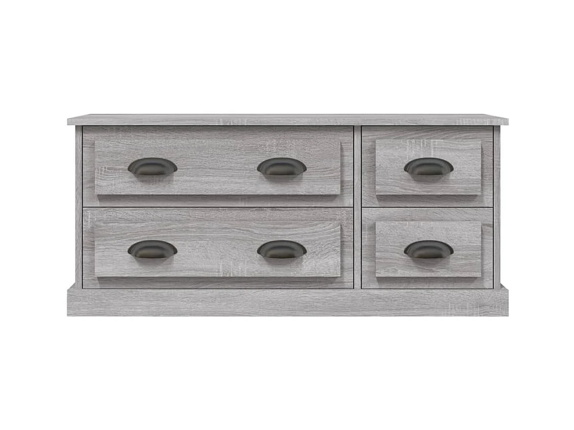 Joeri  Meuble TV sonoma gris 100x35,5x45 cm bois d'ingénierie
