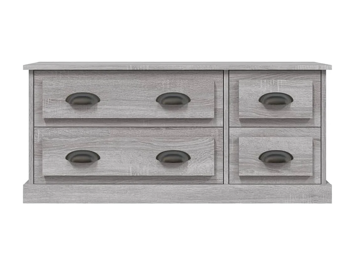Joeri  Tv-meubel 100x35,5x45 cm bewerkt hout grijs sonoma eikenkleurig