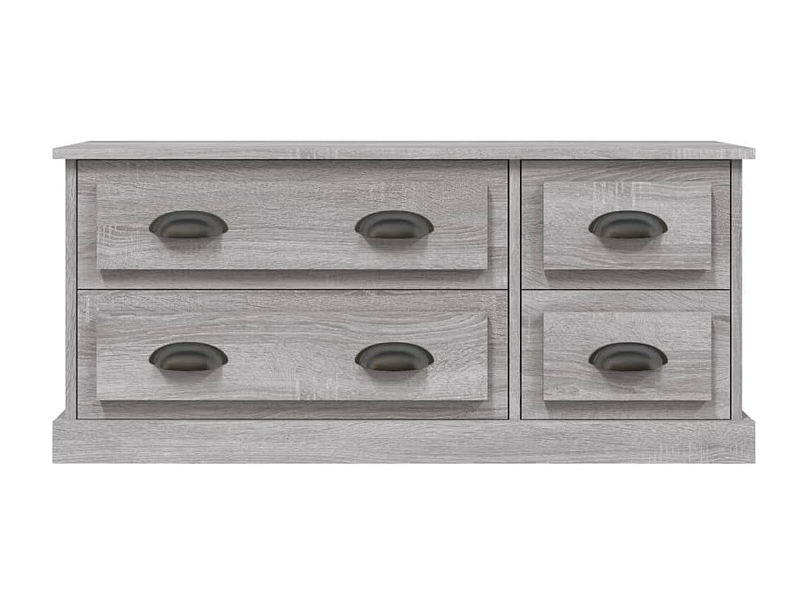 Joeri  Tv-meubel 100x35,5x45 cm bewerkt hout grijs sonoma eikenkleurig