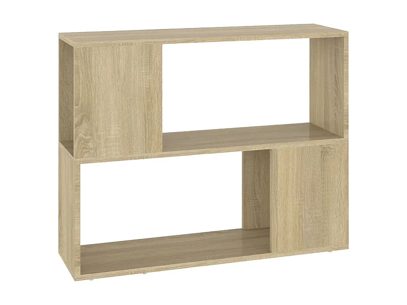 Norman  Tv-meubel 80x24x63 cm bewerkt hout sonoma eikenkleurig