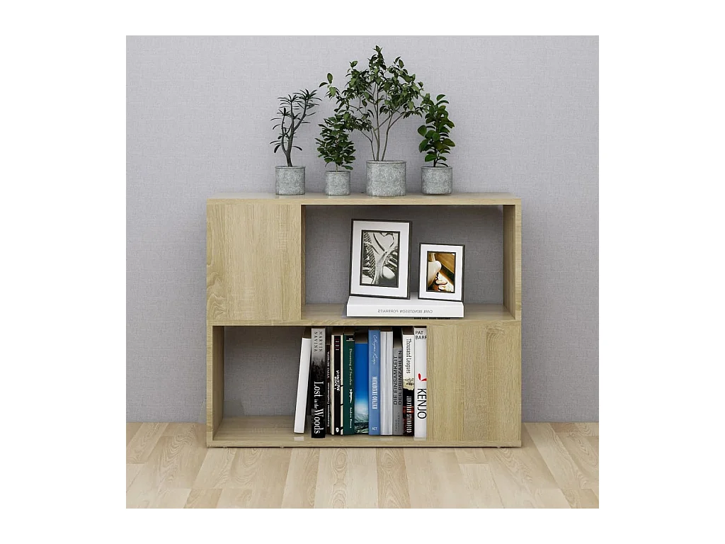 Norman  Meuble TV Chêne sonoma 80x24x63 cm Bois d'ingénierie