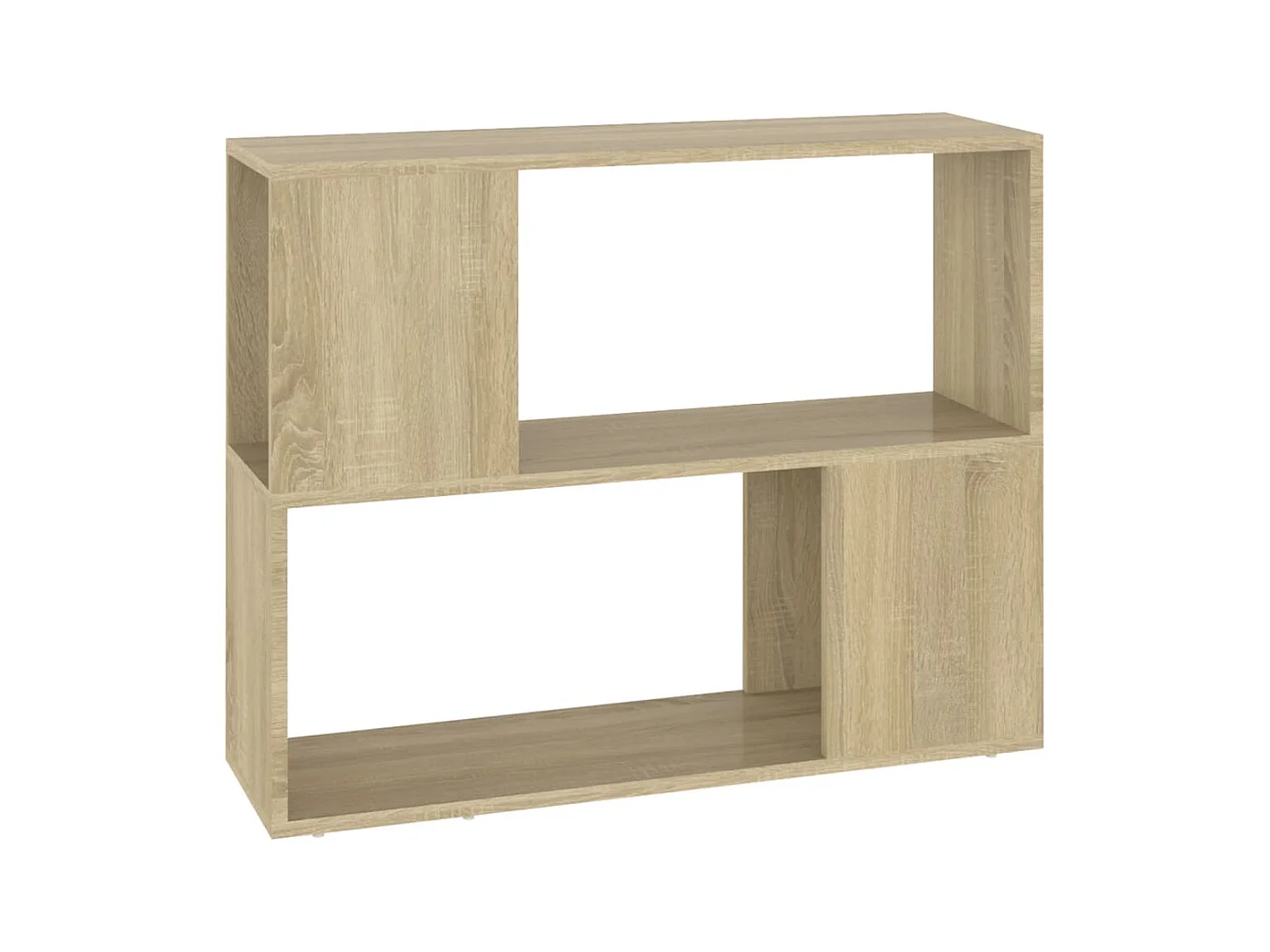 Norman  Tv-meubel 80x24x63 cm bewerkt hout sonoma eikenkleurig