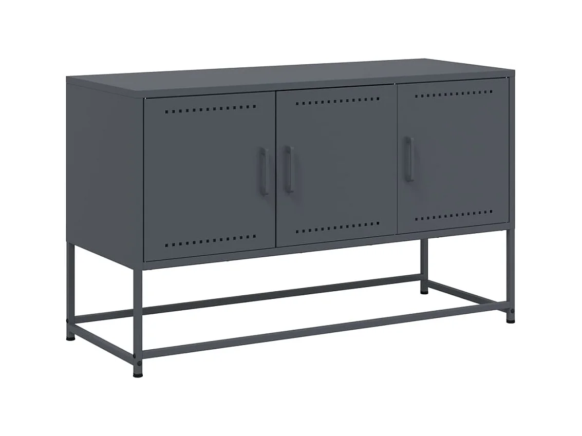 Vornar  Tv-meubel 100,5x39x60,5 cm staal antracietkleurig
