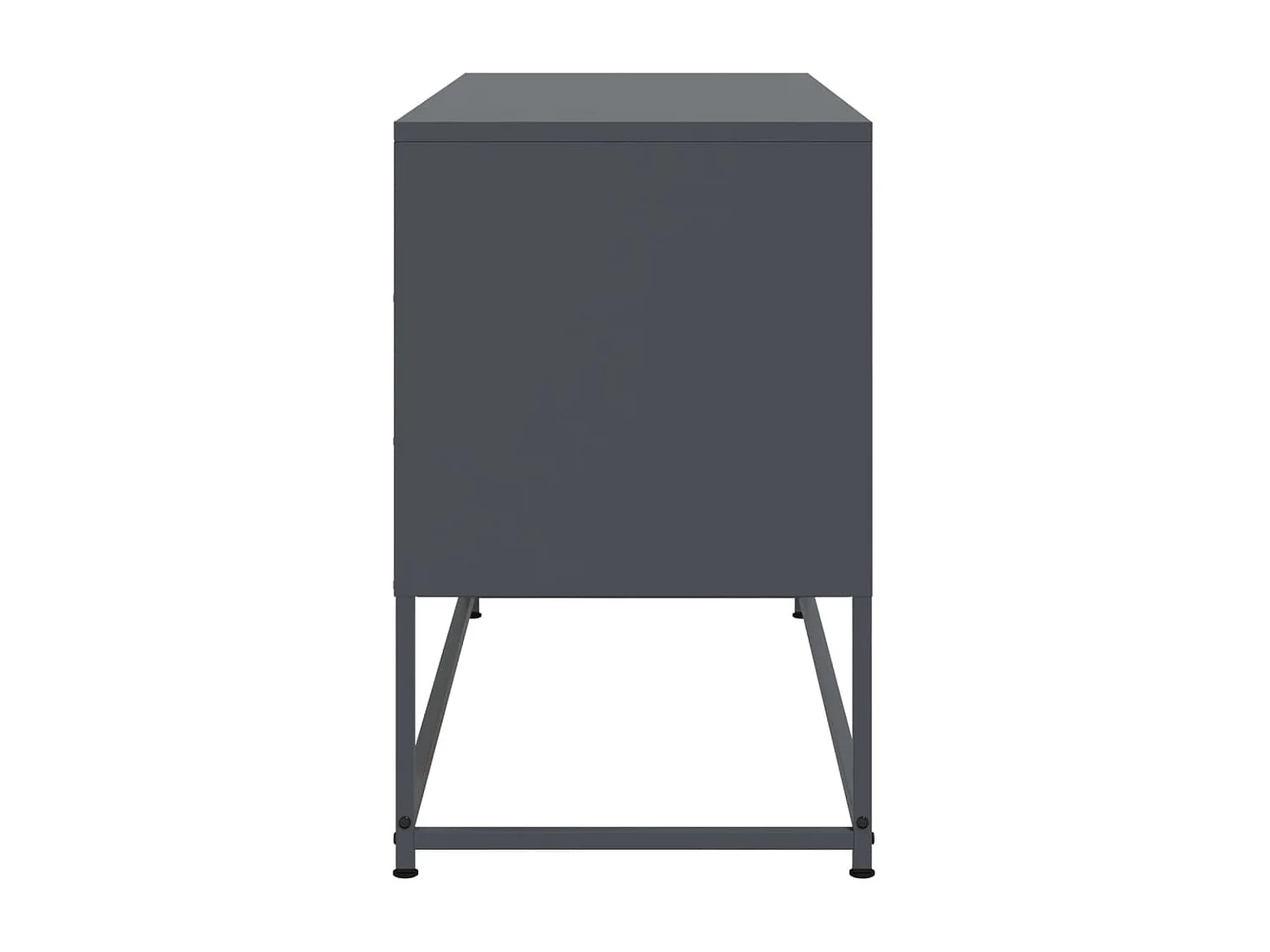 Vornar  Mueble para TV de acero gris antracita 100,5x39x60,5 cm