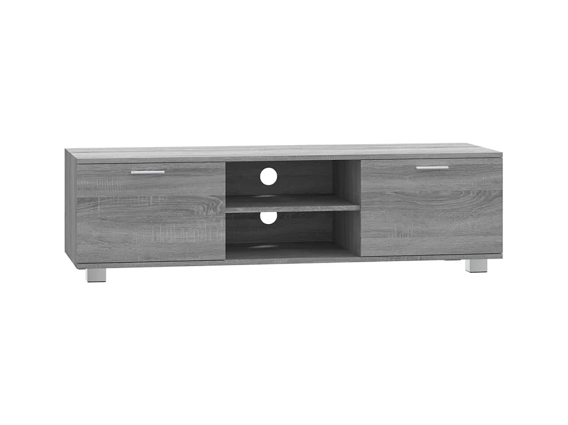 Stuarts Draft  Meuble TV Sonoma gris 140x40,5x35 cm Bois d'ingénierie