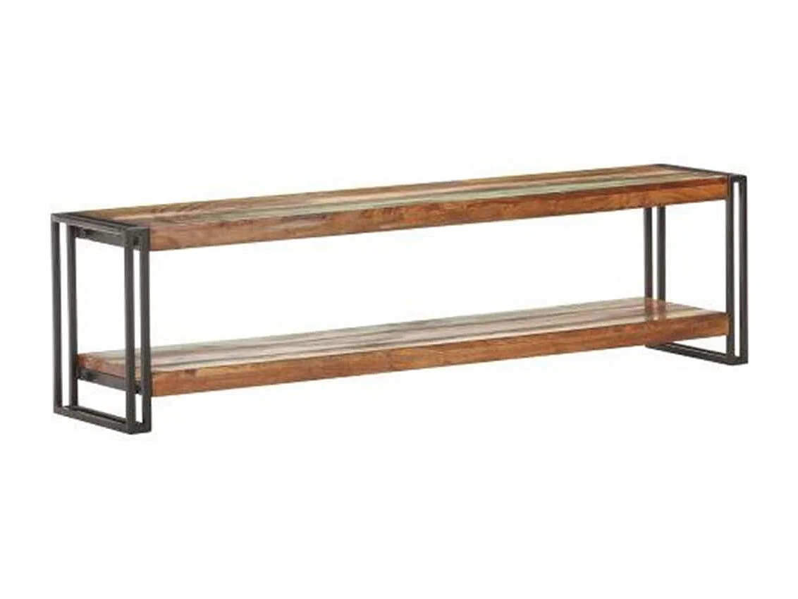 Clearfield  Meuble TV 150x30x40 cm Bois de récupération massif