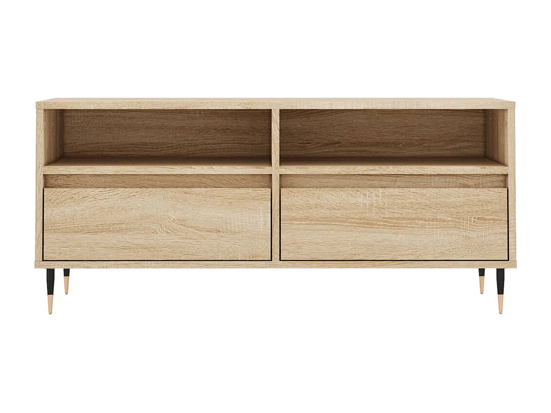 Milo  Meuble TV chêne sonoma 100x34,5x44,5 cm bois d'ingénierie