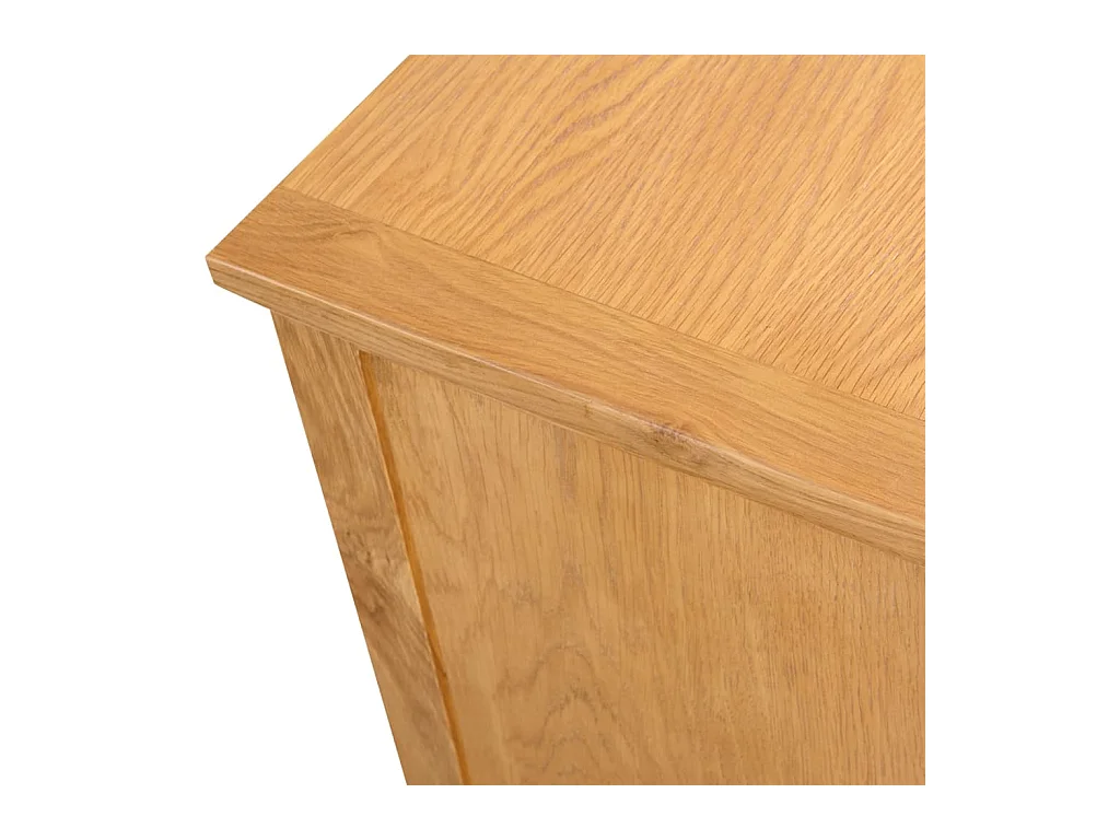 Garden Furniture -  Mueble para el televisor madera maciza de roble 110x35x44 cm