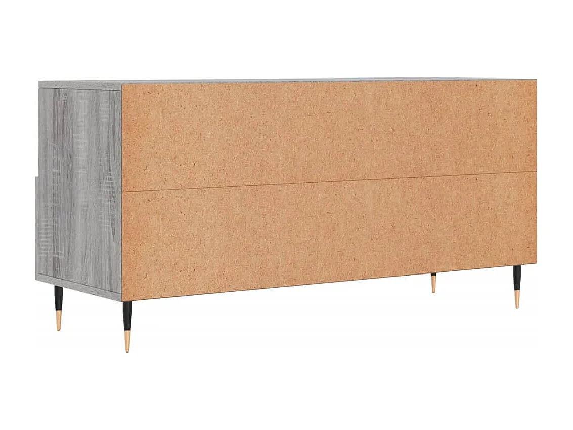 Ravy  Meuble TV sonoma gris 102x36x50 cm bois d'ingénierie