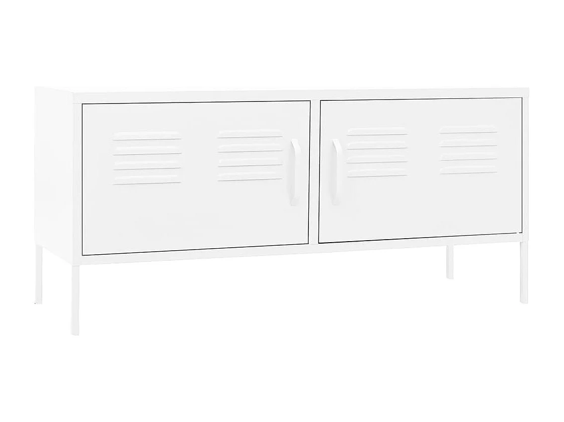 Drøbak  Tv-meubel 105x35x50 cm staal wit